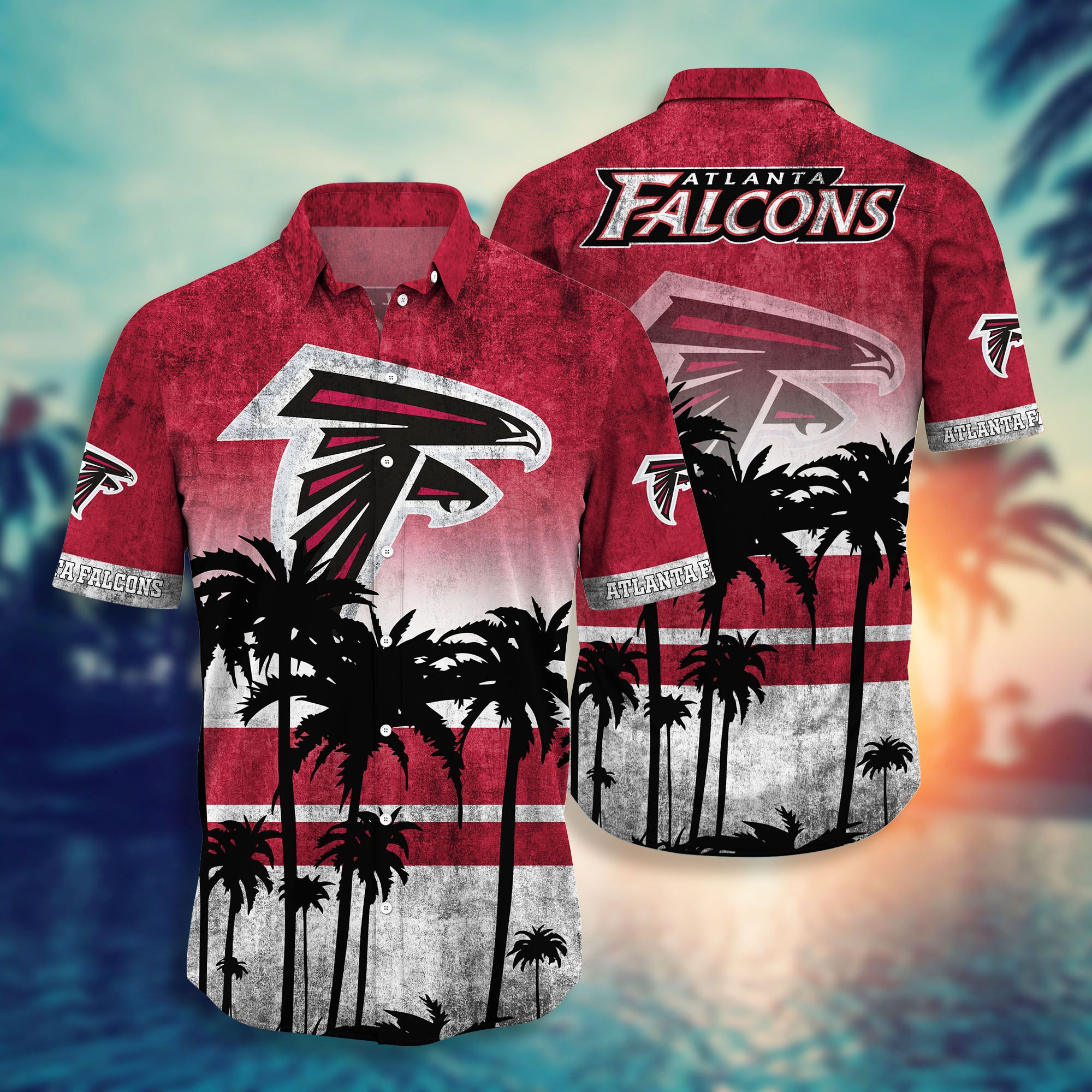 Nfl Atlanta Falcons Hawaiian Shirt Short Trending Summer-1
