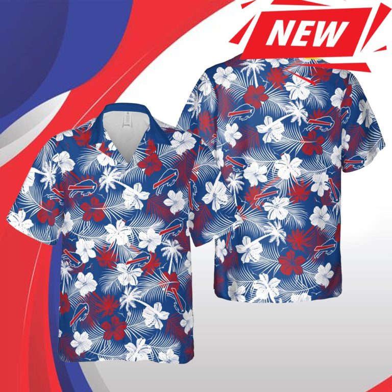 Nfl Buffalo Bills Floral Aloha Hawaiian 3d Shirt For Fans-1