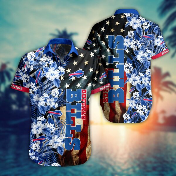 Nfl Buffalo Bills Hawaiian Shirt Flag Flower-1