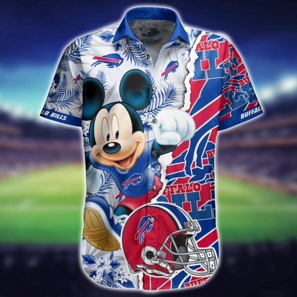 Nfl Buffalo Bills Hawaiian Shirt Short Mickey 3d-2