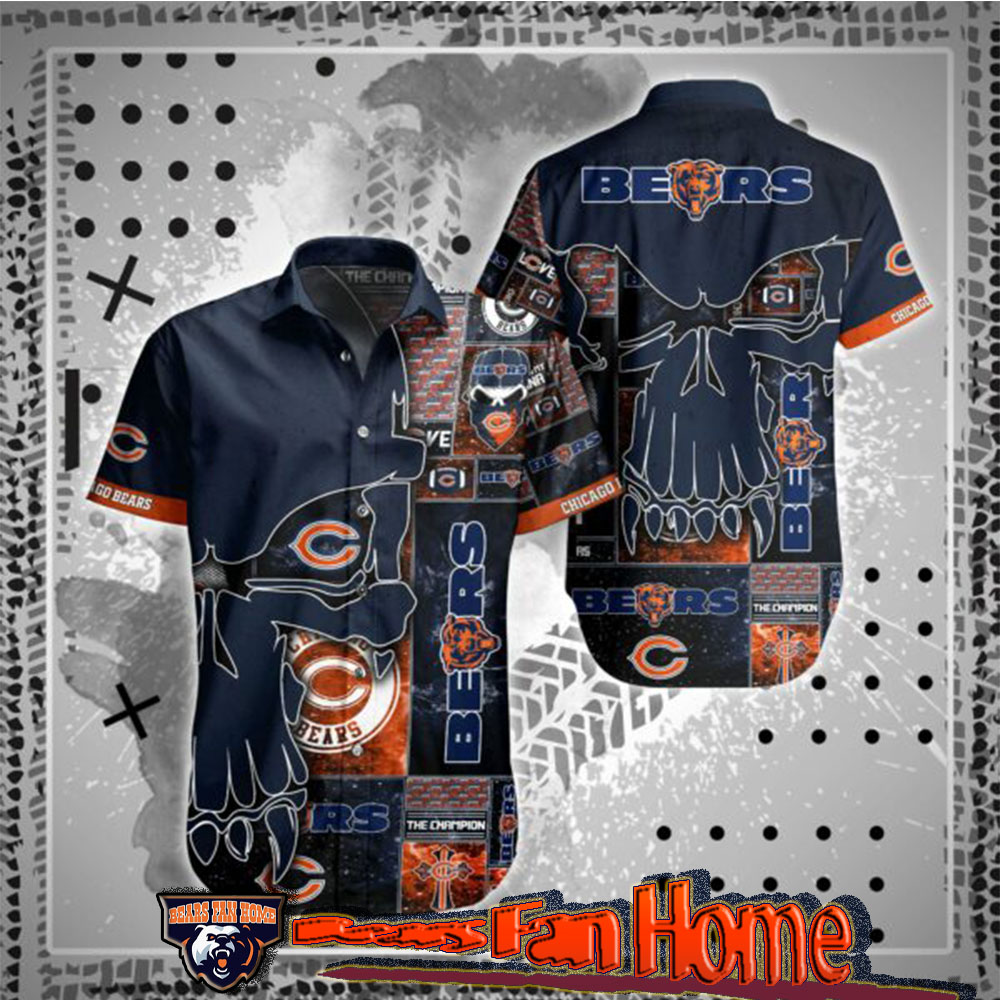 Nfl Chicago Bears Hawaiian Shirt 3d New Custom For Fans-1