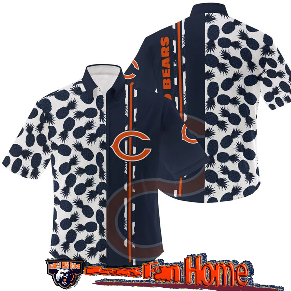 Nfl Chicago Bears Hawaiian Shirt Pineapple Tropical-1
