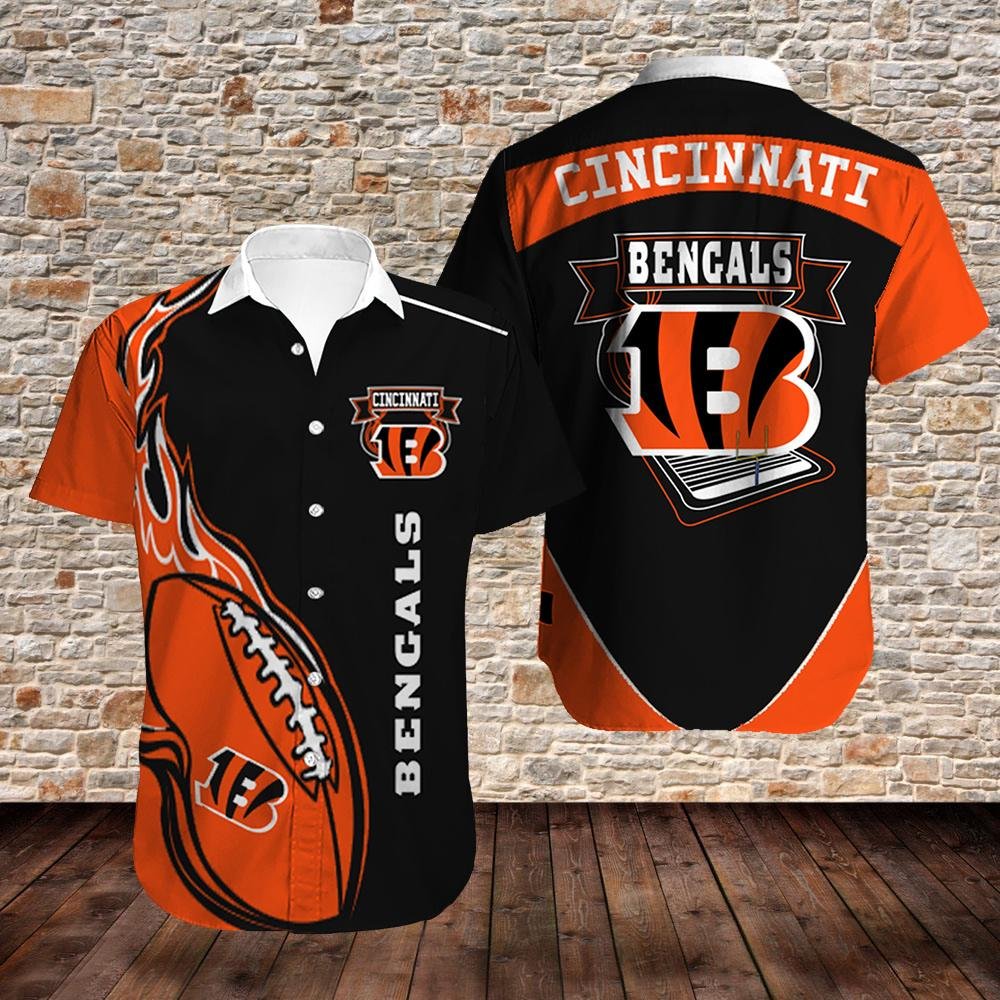 Nfl Cincinnati Bengals Hawaiian Shirt Limited Edition Logo-1