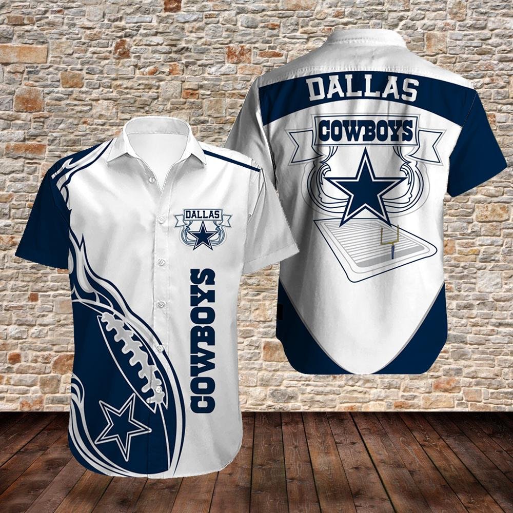 Nfl Dallas Cowboys Hawaii Full 3d Shirt Limited