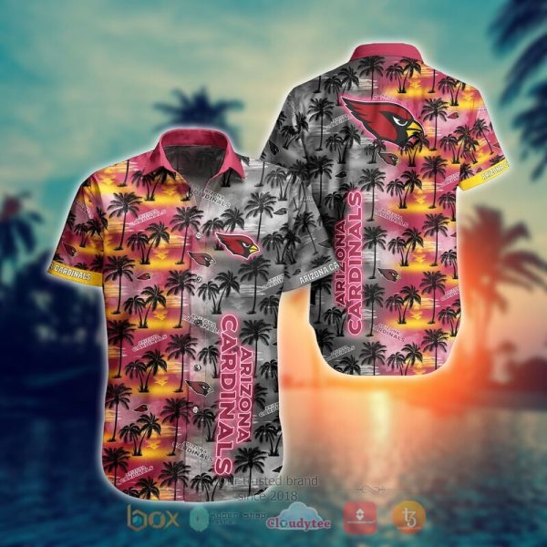 Nfl Hawaiian Shirt Arizona Cardinals And Short 3d-1