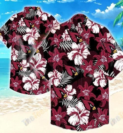 Nfl Hawaiian Shirt Arizona Cardinals Flower 3d-1