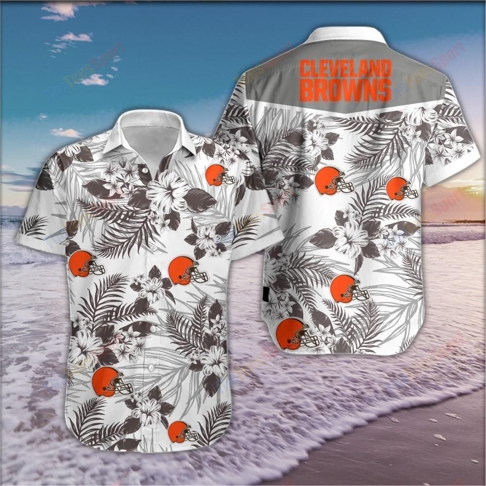 Nfl Hawaiian Shirt Cleveland Browns 3d For Fans 03-1