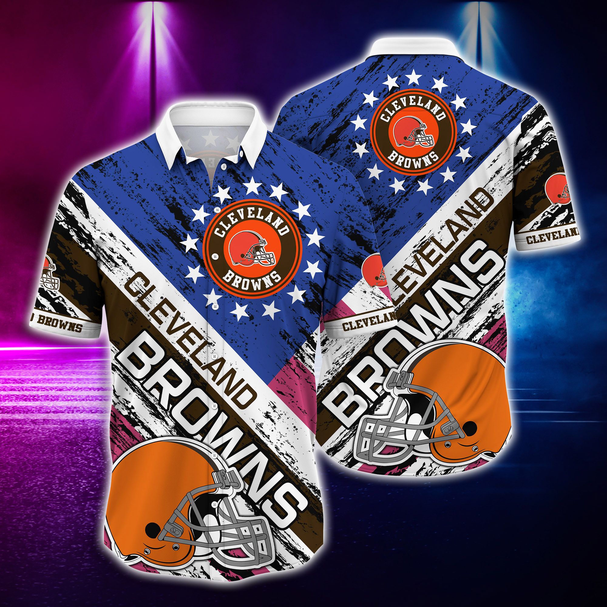 Nfl Hawaiian Shirt Cleveland Browns Tshirt Shirt Rugby Helmet-1