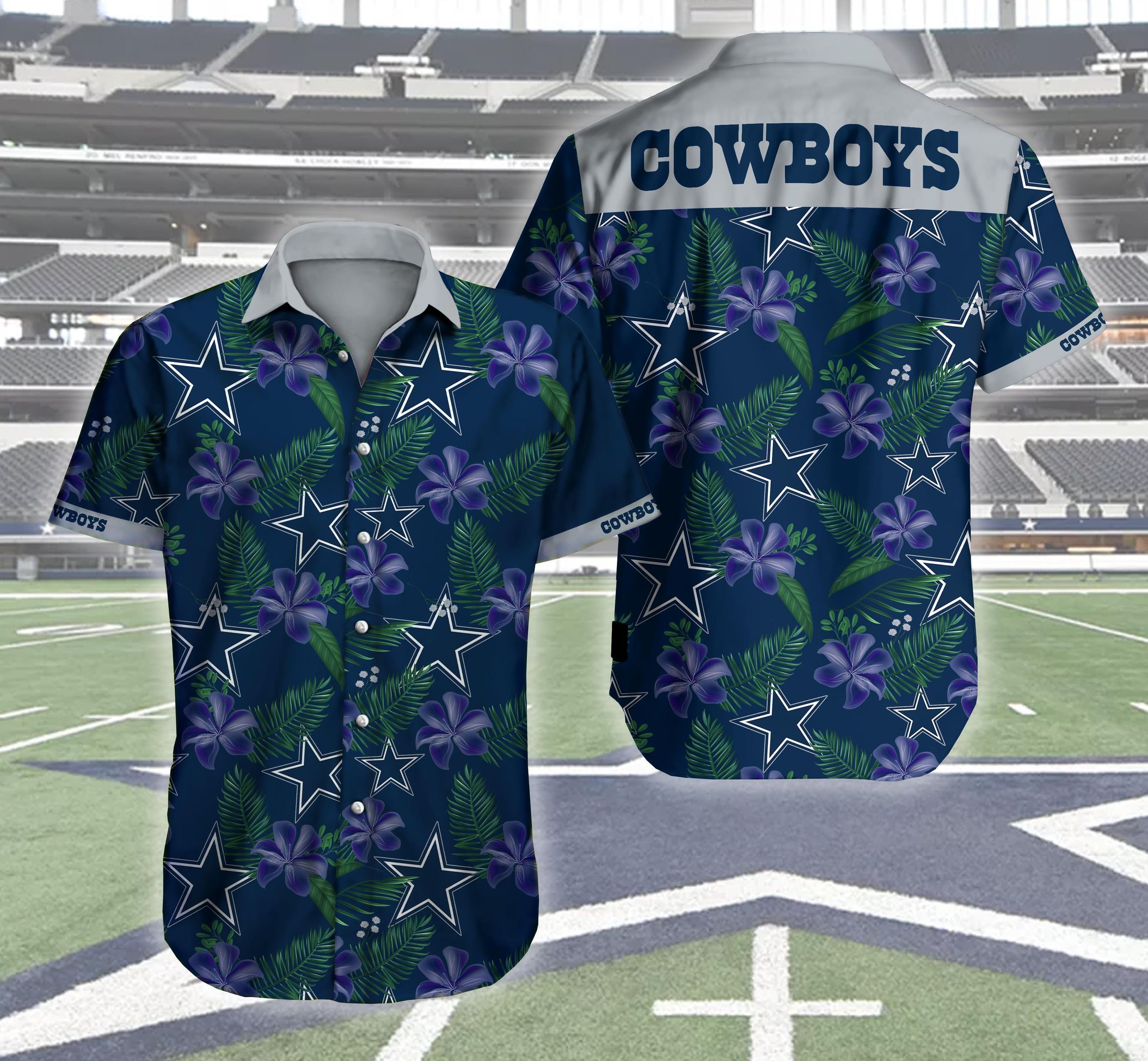 Nfl Hawaiian Shirt Dallas Cowboys Logo Aloha-1