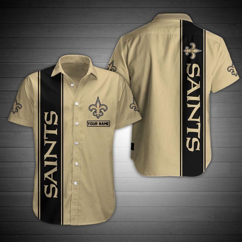 Nfl Hawaiian Shirt New Orleans Saints 3d 01-1