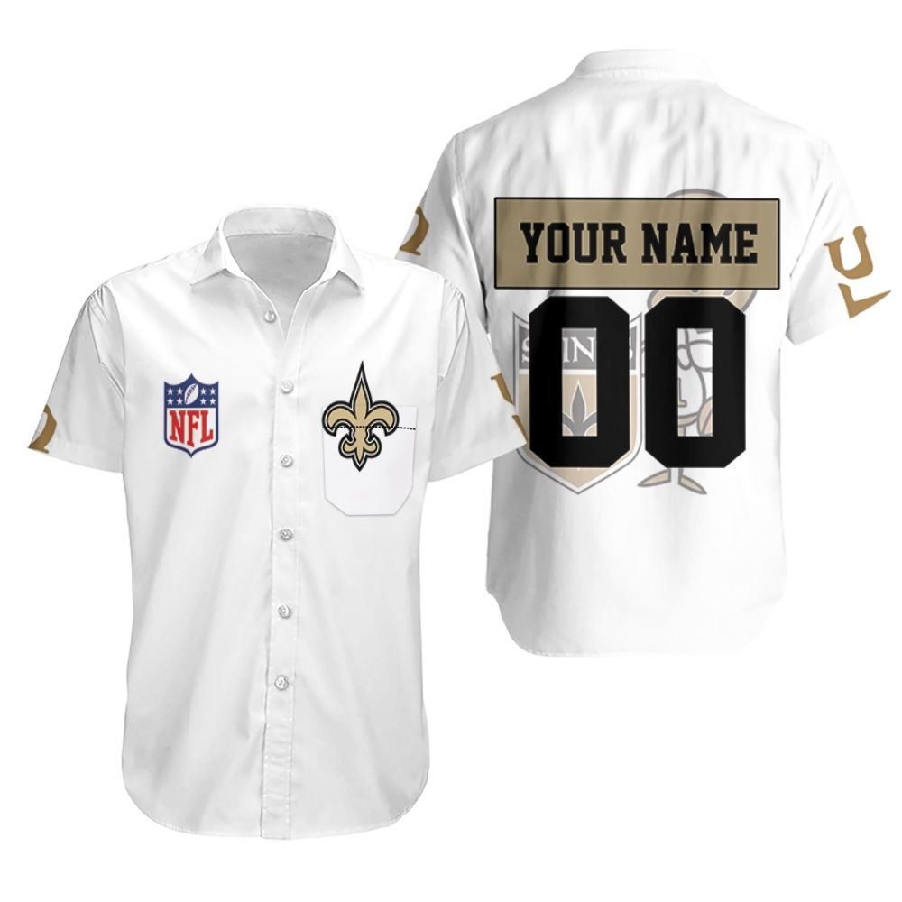 Nfl Hawaiian Shirt New Orleans Saints 3d-1