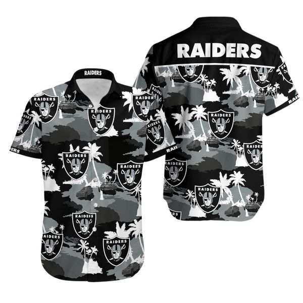 Nfl Hawaiian Shirt Oakland Raiders 3d For Fans-1