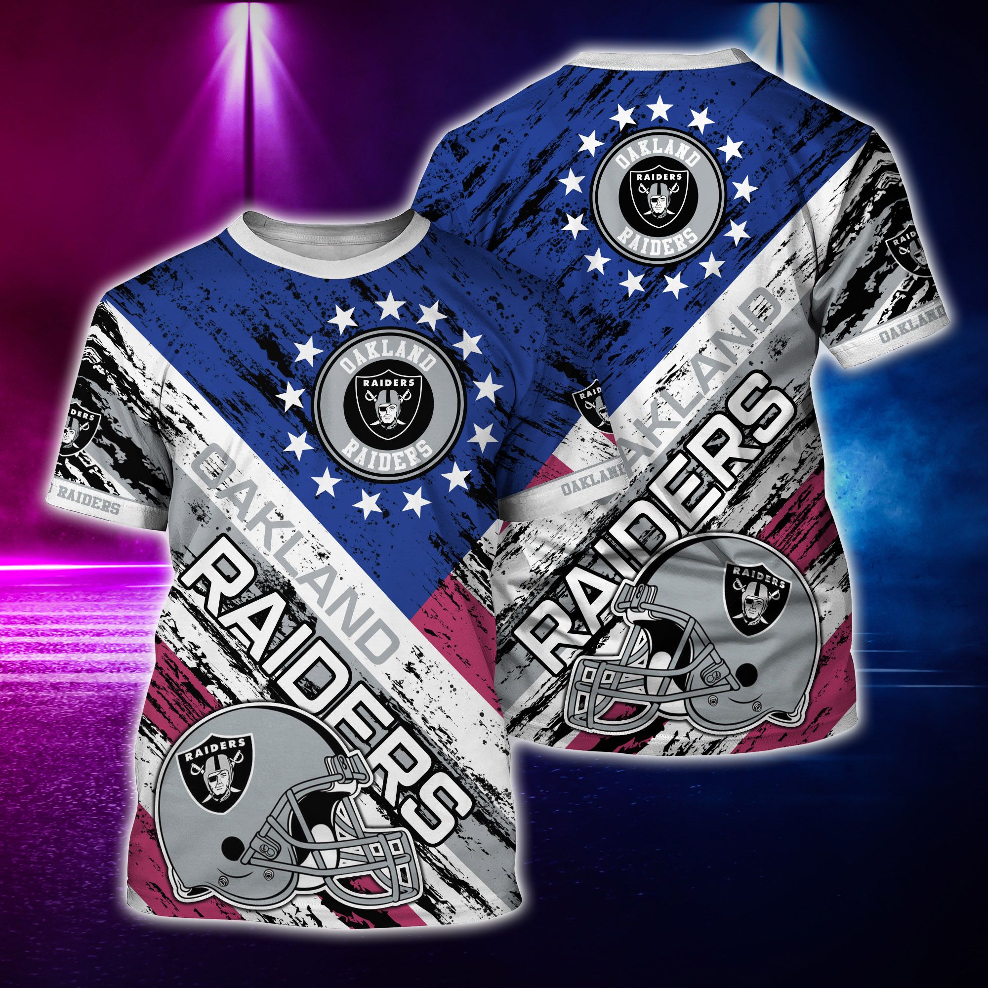 Nfl Hawaiian Shirt Oakland Raiders And Tshirt Rugby Helmet-1