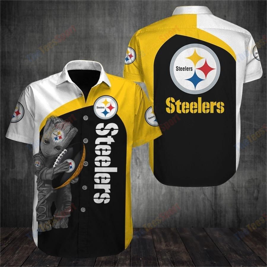 Nfl Hawaiian Shirt Pittsburgh Steelers 3d Groot-1