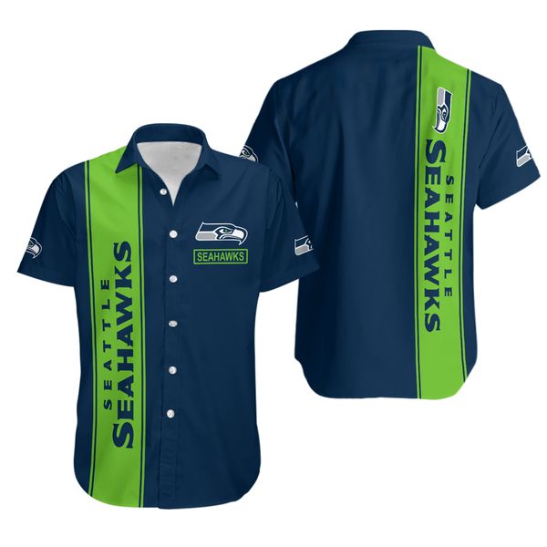 Nfl Hawaiian Shirt Seattle Seahawks 3d-1