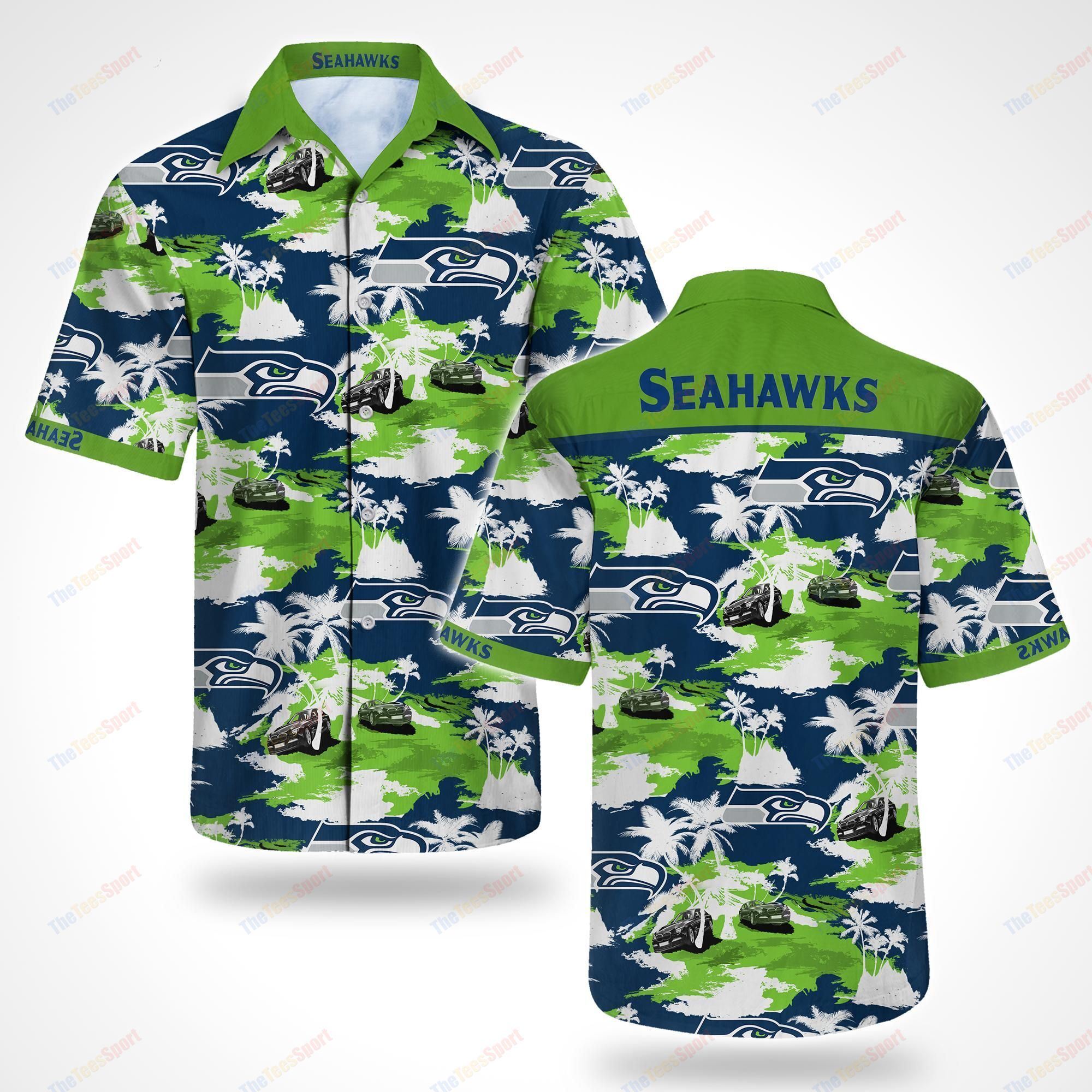 Nfl Hawaiian Shirt Seattle Seahawks Flower Aloha-1