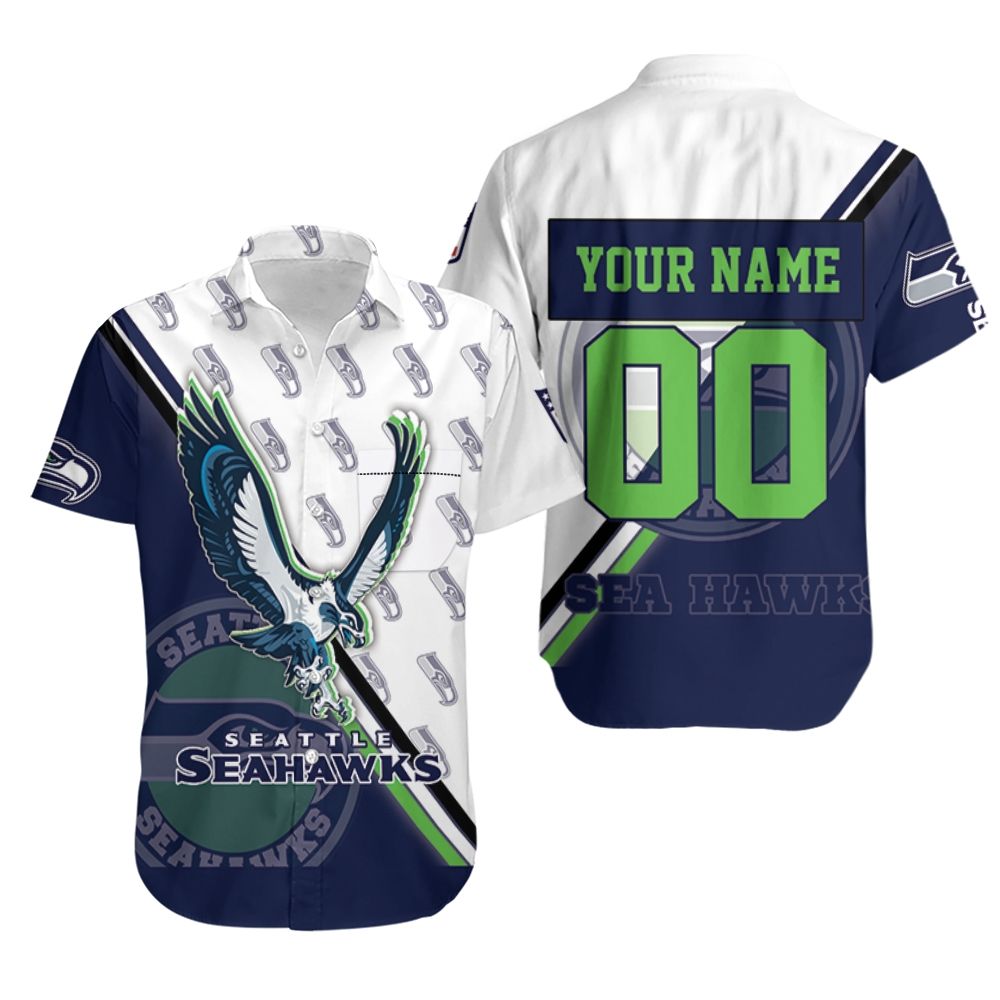 Nfl Hawaiian Shirt Seattle Seahawks Logo Custom Hot-1