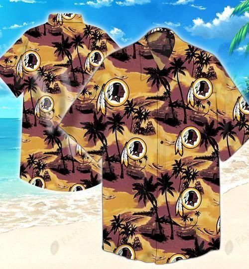 Nfl Hawaiian Shirt Washington Redskins Coconut Tree 3d-1