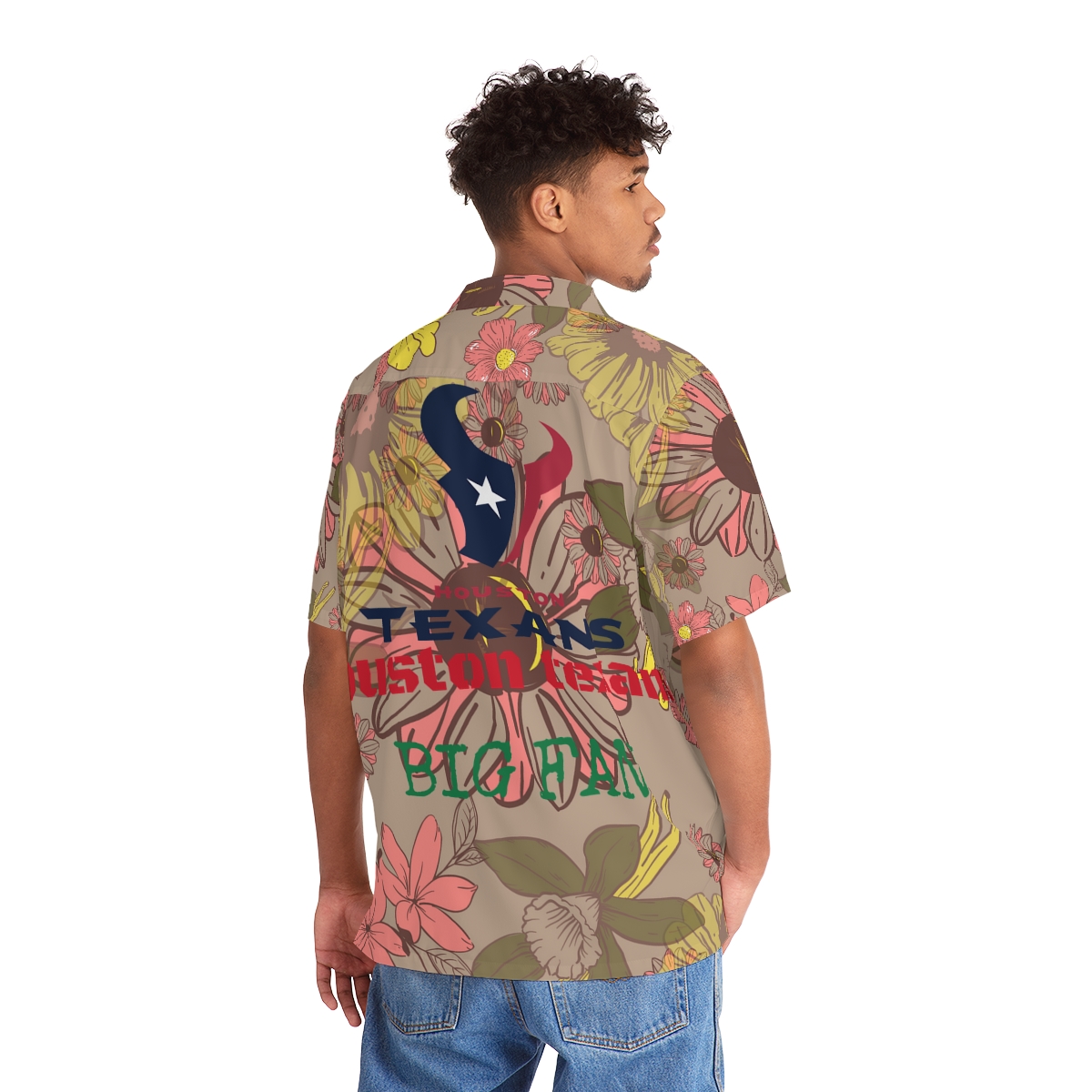 Nfl Houston-texans New 3d Hawaiian Shirt For Fans-1
