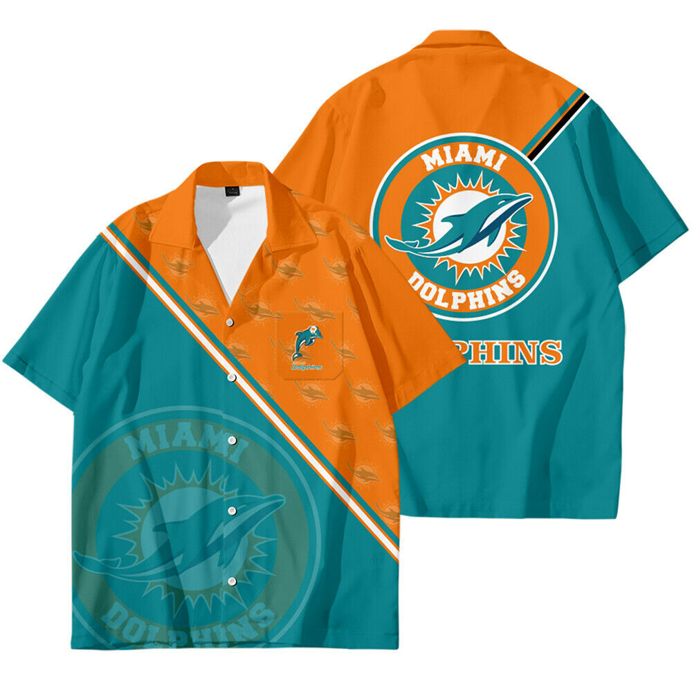 Nfl Miami Dolphins Cool Summer 3d Shirt For Fans-1