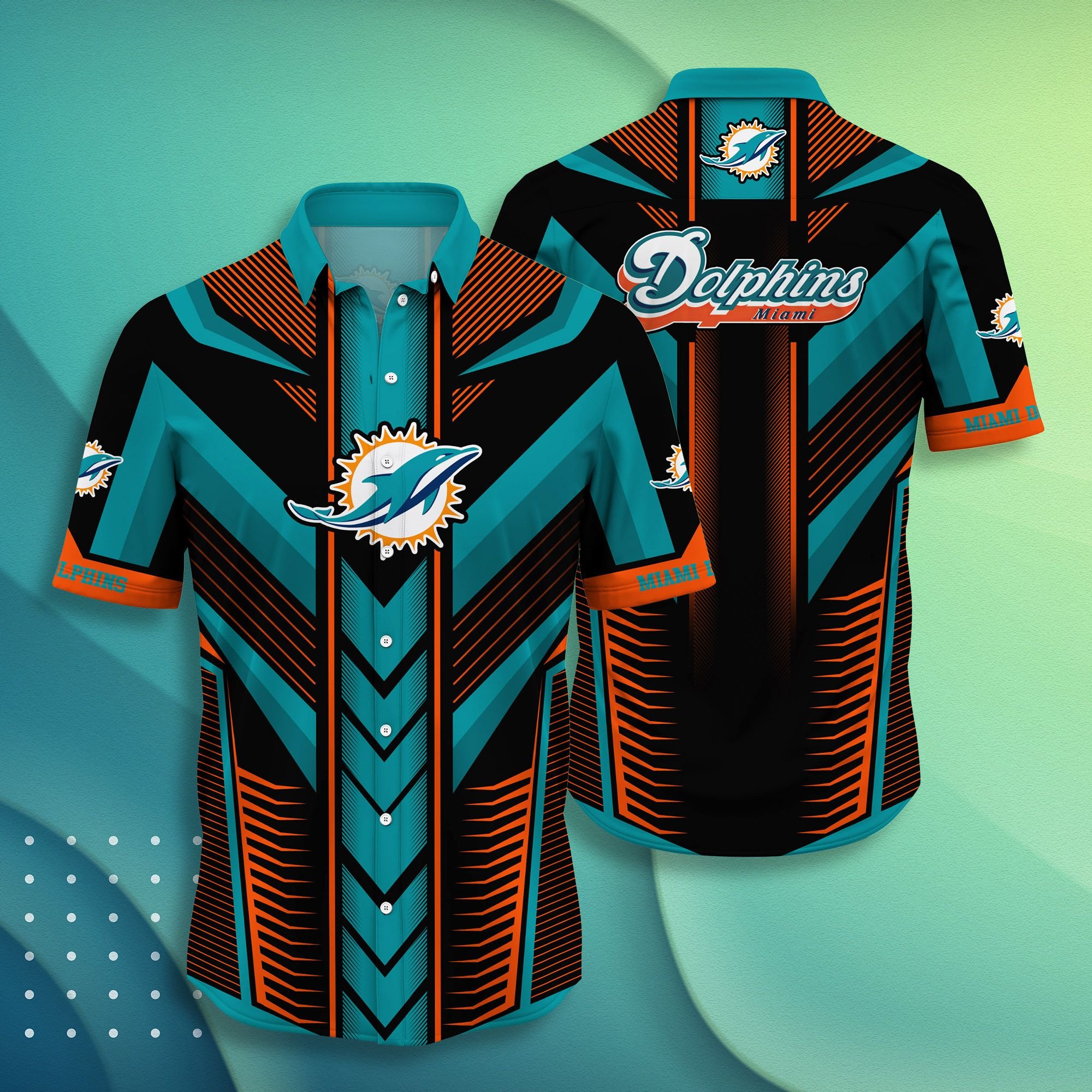 Nfl Miami Dolphins Hawaiian 3d Shirt Hot Summer-1