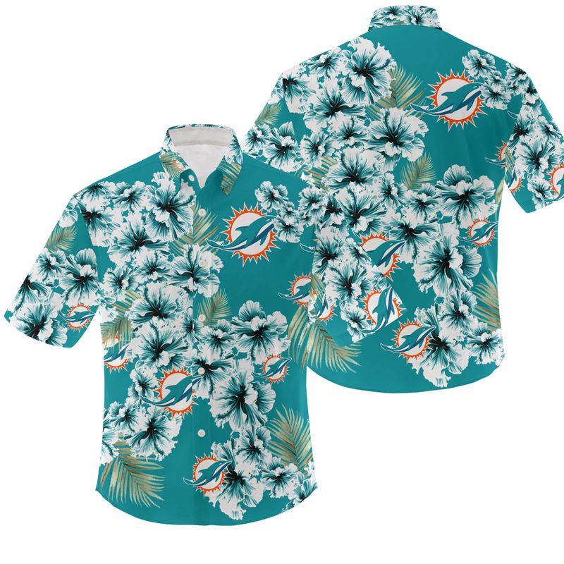 Nfl Miami Dolphins Hawaiian 3d Shirt Limited Edition-1