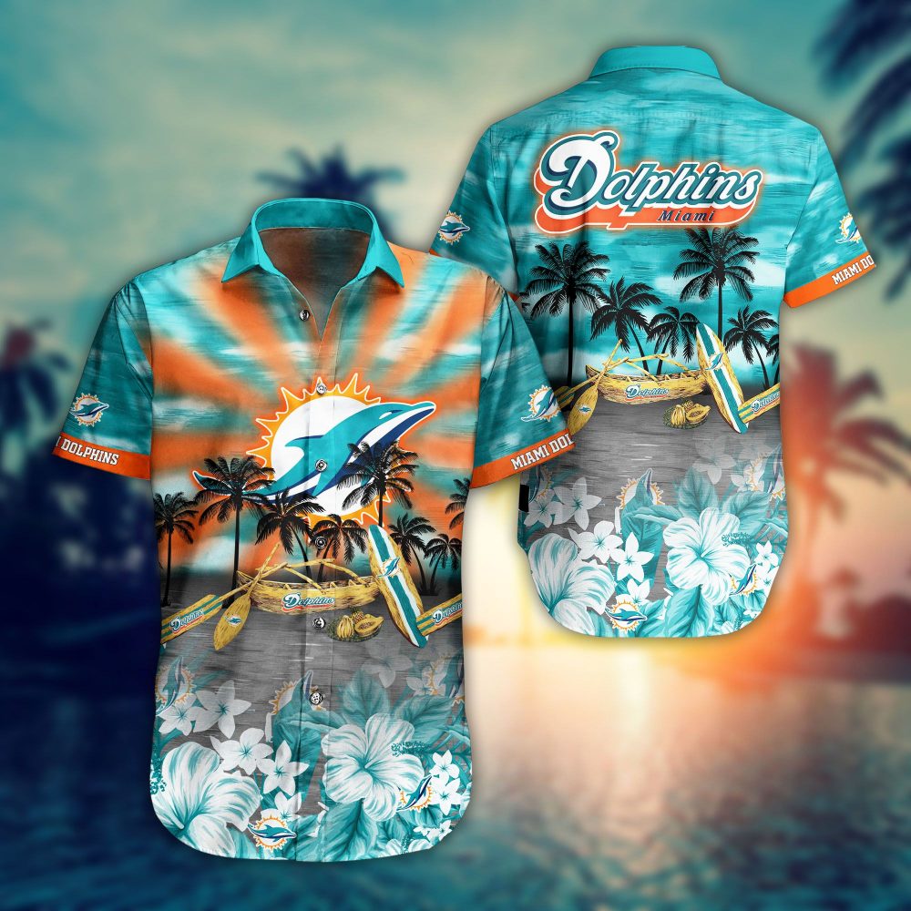 Nfl Miami Dolphins Hawaiian 3d Shirt Lover New Summer-1