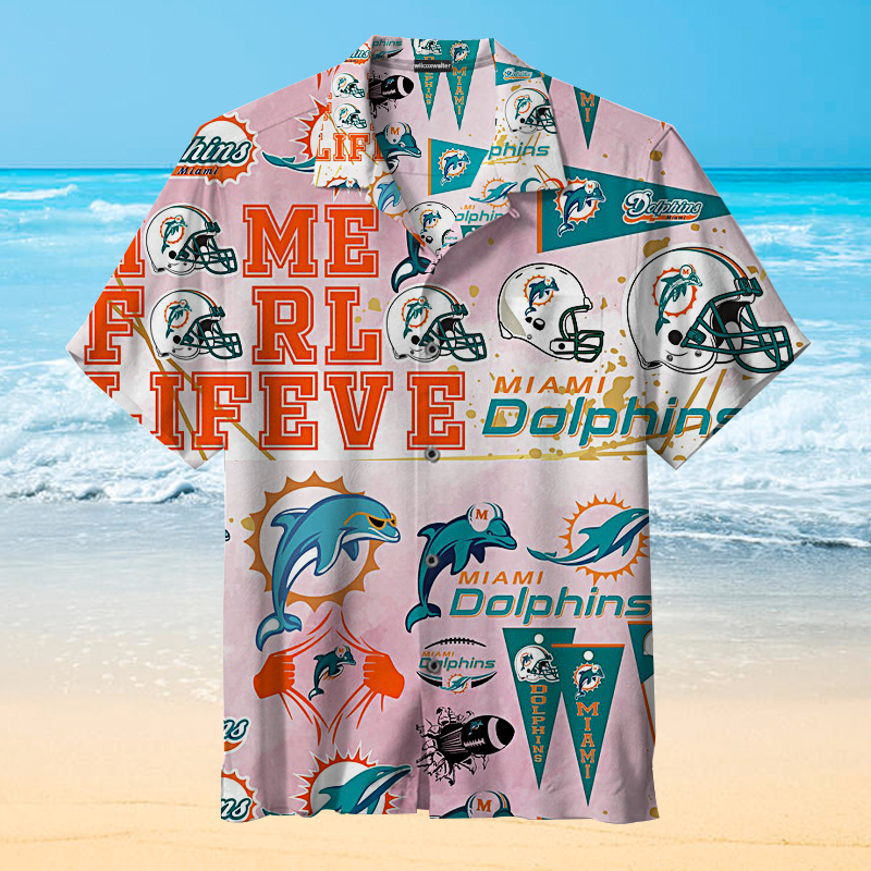 Nfl Miami Dolphins Hawaiian Shirt 02 For Fans-1