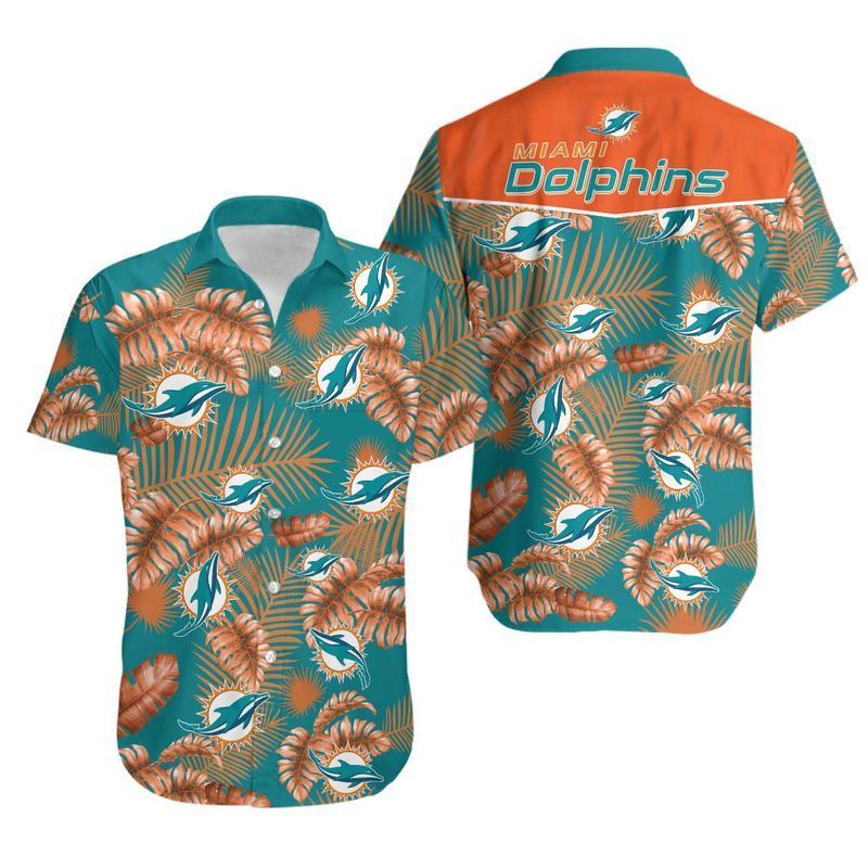 Nfl Miami Dolphins Hawaiian Shirt 3d For Fans-1