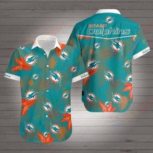 Nfl Miami Dolphins Hawaiian Shirt For Fans 02-1