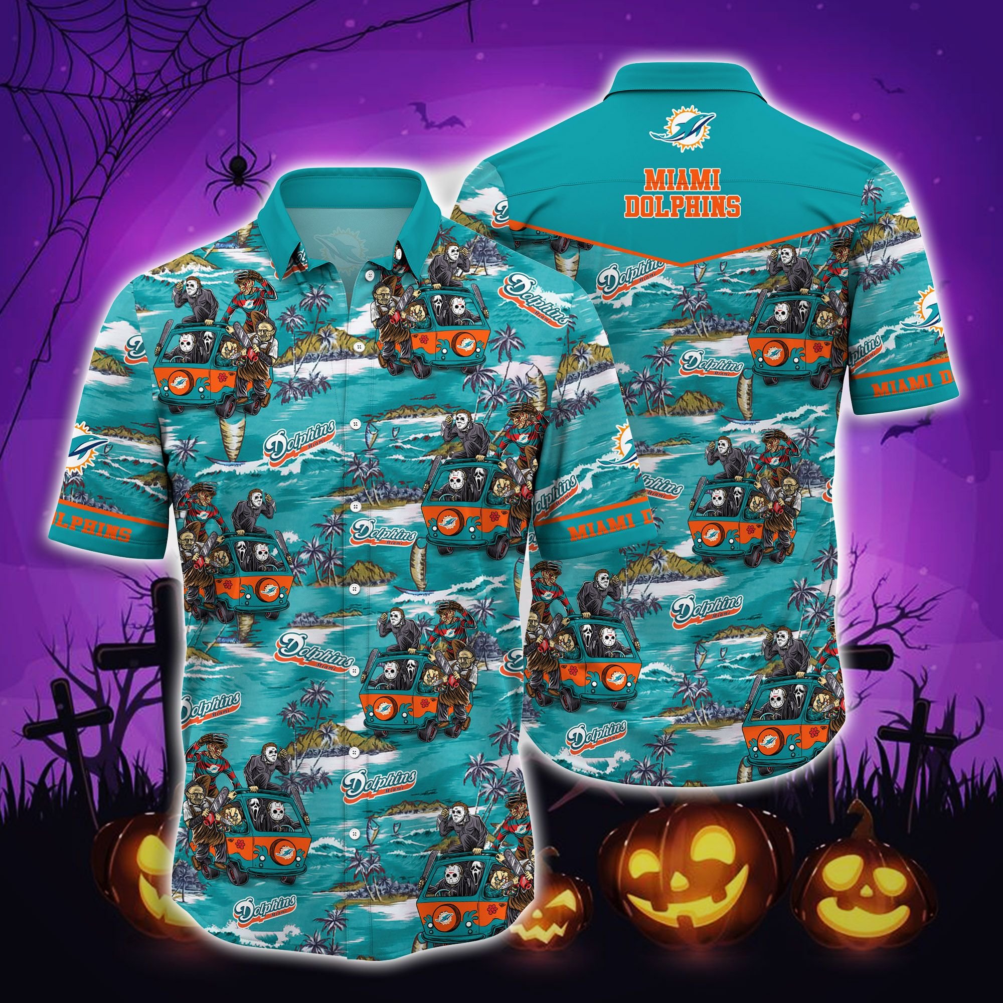 Nfl Miami Dolphins Hawaiian Shirt Killer Team Hot Trending-1