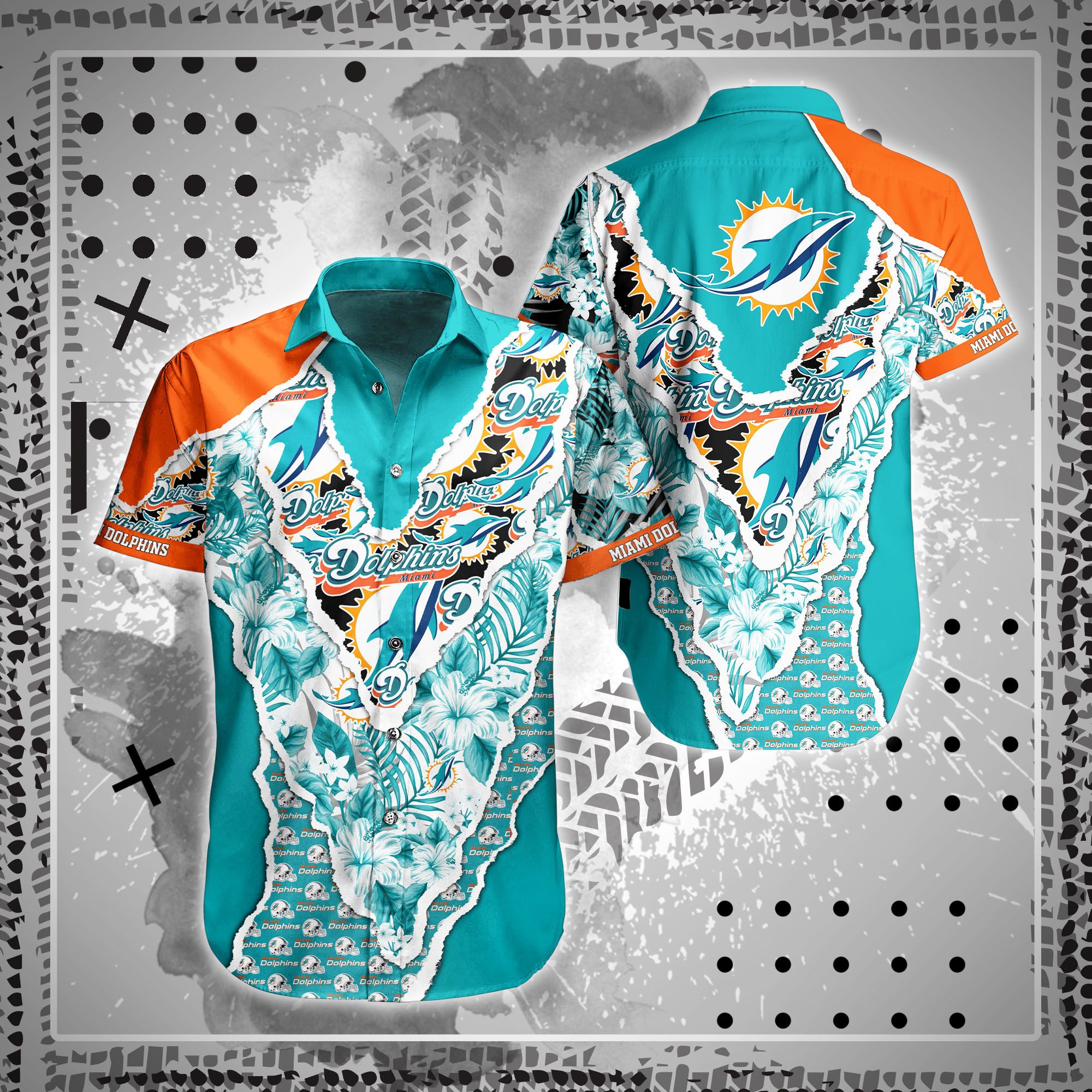 Nfl Miami Dolphins Hawaiian Shirt New Top Trending Summer-1