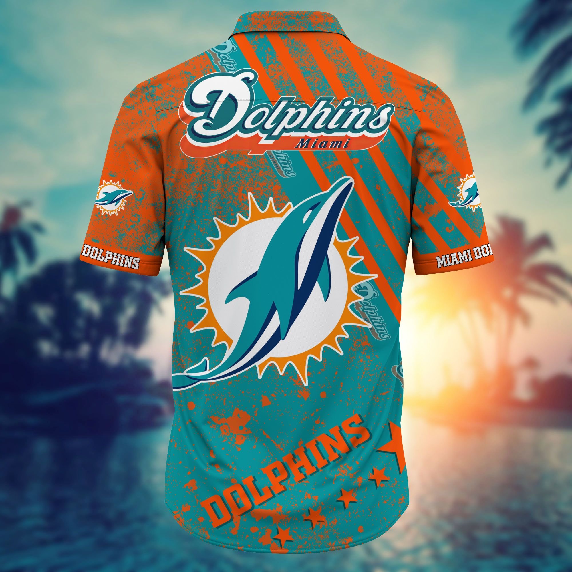 Nfl Miami Dolphins Hawaiian Shirt Short Tshirt Style Hot Trending-1