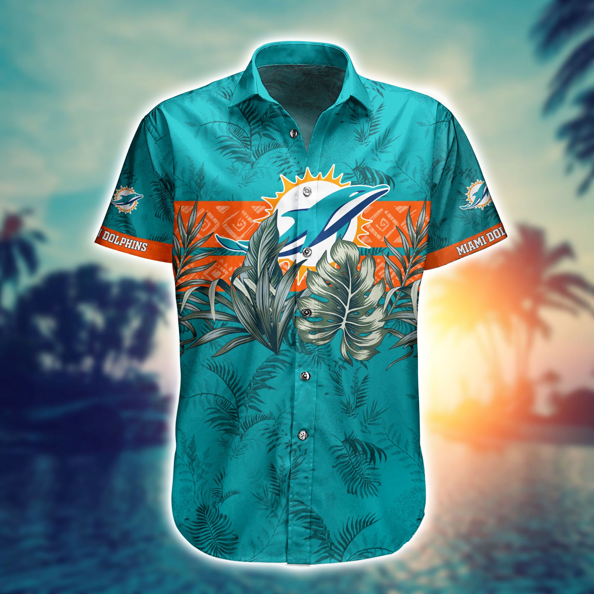 Nfl Miami Dolphins Hawaiian Shirt Short Tshirt Trending Summe-1