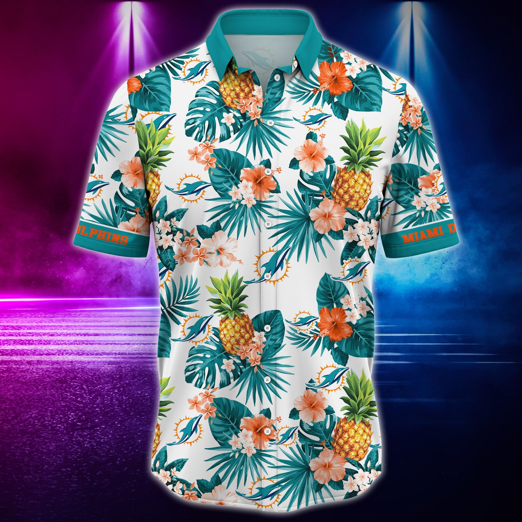 Nfl Miami Dolphins Hawaiian Shirt Tshirt Hot Trending-1