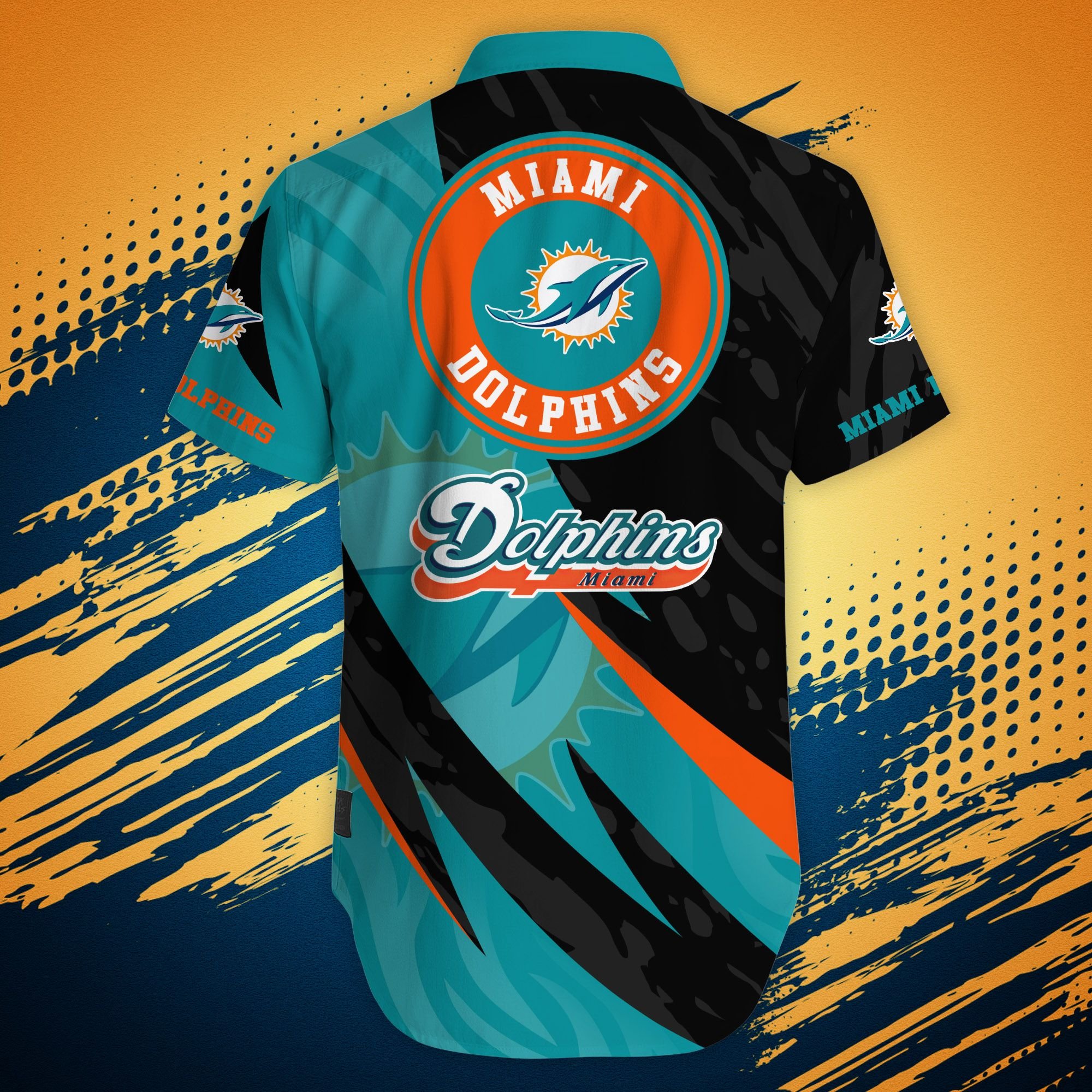 Nfl Miami Dolphins Hawaiian Shirt Tshirt Shark Summer 3d Styles-1
