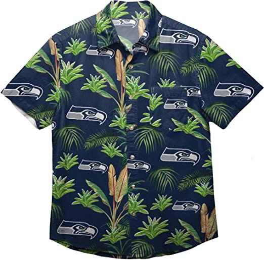 Nfl Seahawks Floral Aloha Tropical Hawaiian Shirt No2-1
