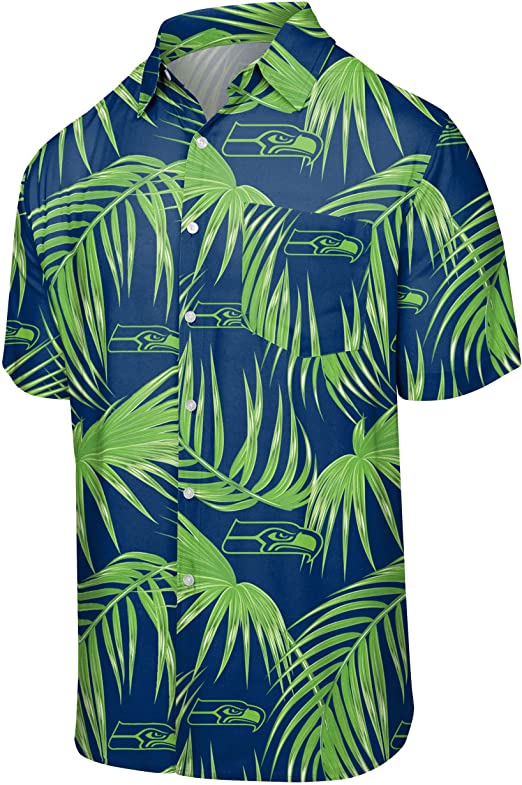 Nfl Seahawks Floral Aloha Tropical Hawaiian Shirt-1