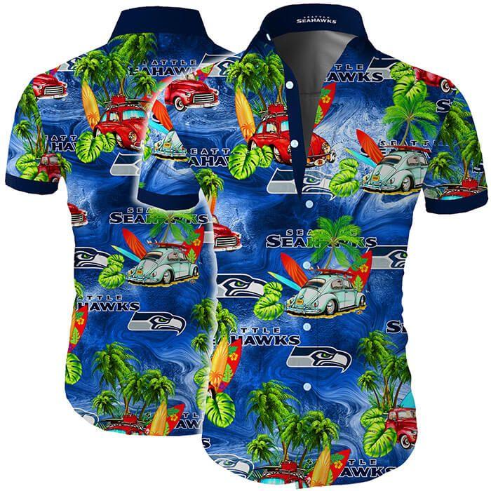 Nfl Seattle Seahawks Hawaiian Shirt For Big Fans-1