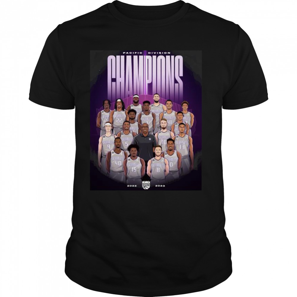 2022-23 Pacific Division champion Sacramento Kings shirt