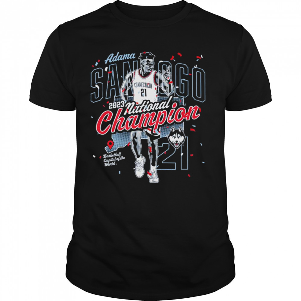 Adama Sanogo UConn Huskies 2023 National Champion Shirt