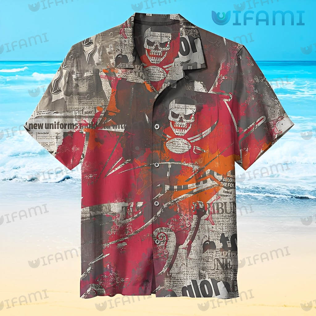 Buccaneers Hawaiian Shirt Newspaper Logo Tampa Bay Buccaneers Gift - Wow  Tshirt Store Online