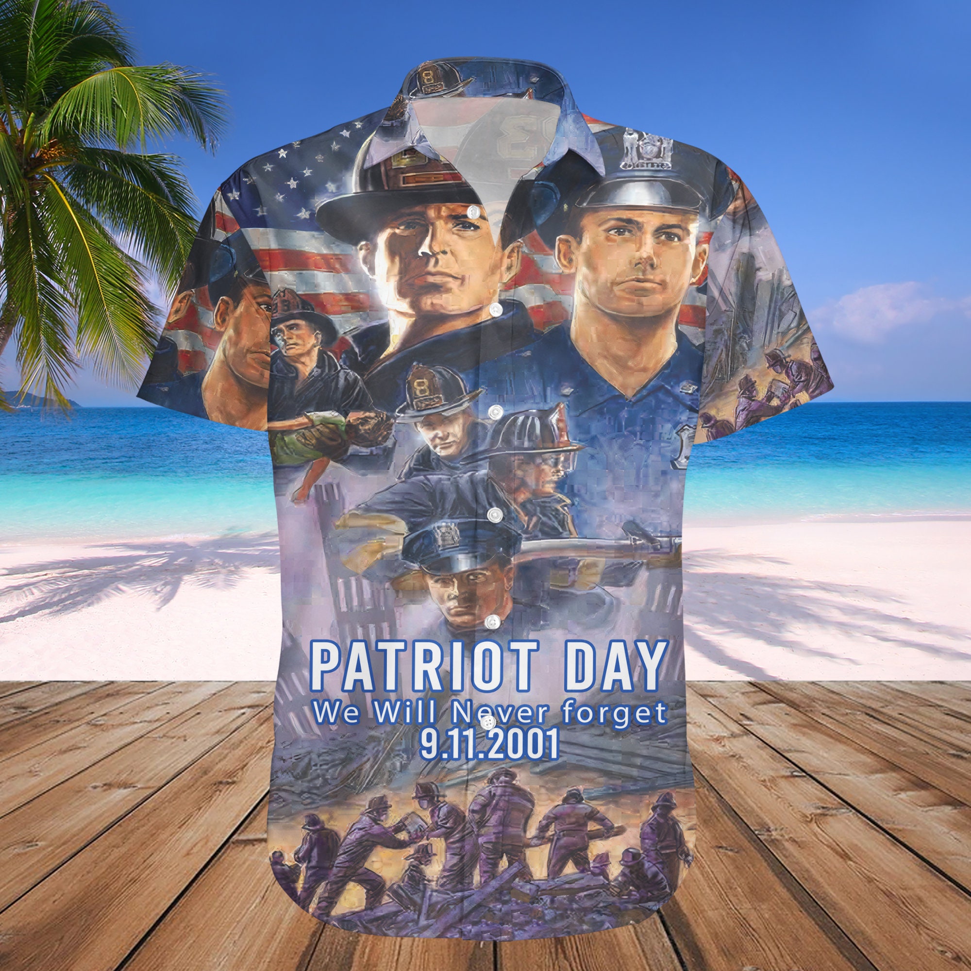 Patriot Day 911 We Will Never Forget Hawaiian Shirt