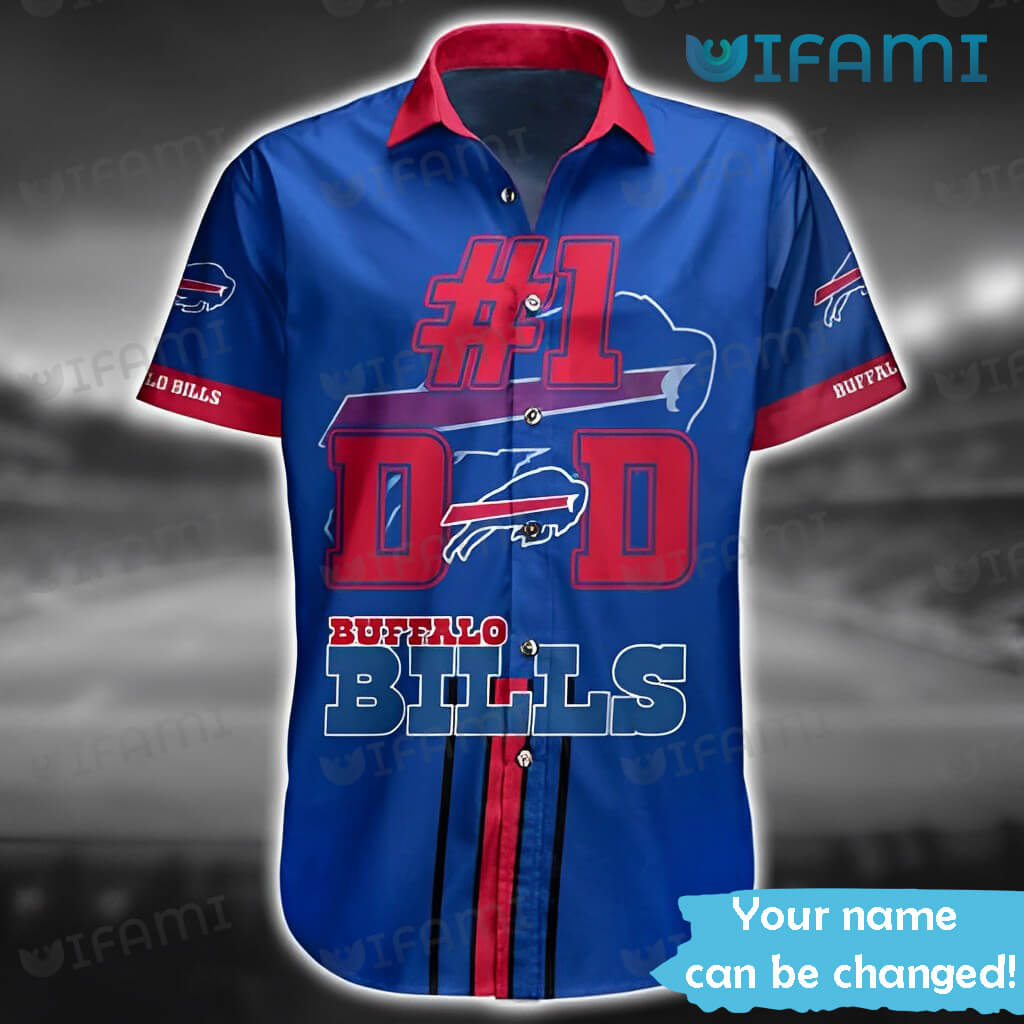 Personalized Buffalo Bills Hawaiian Shirt No 1 Dad Buffalo Bills Gift For Dad