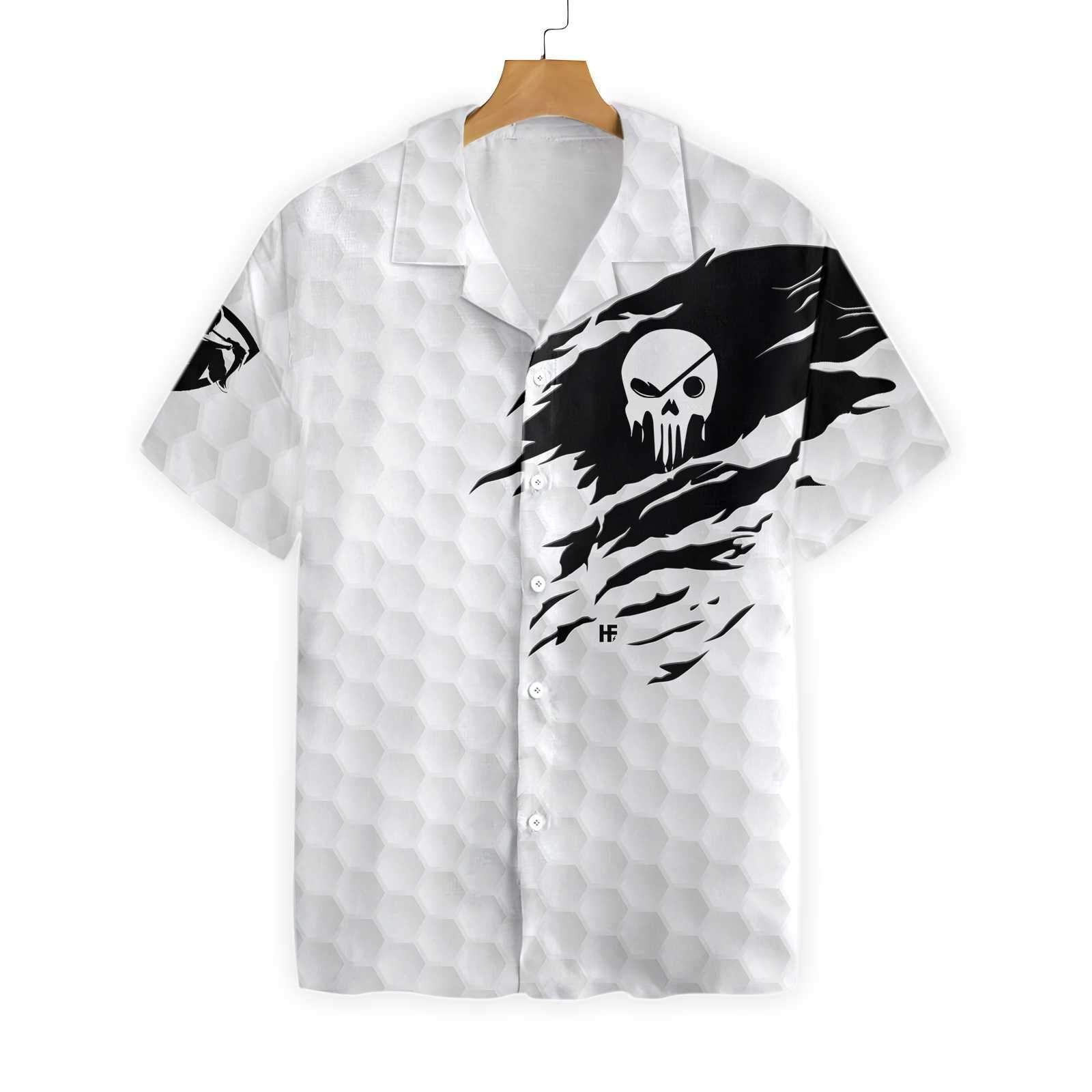 Personalized The Golf Skull Ez14 0601 Custom Hawaiian Shirt