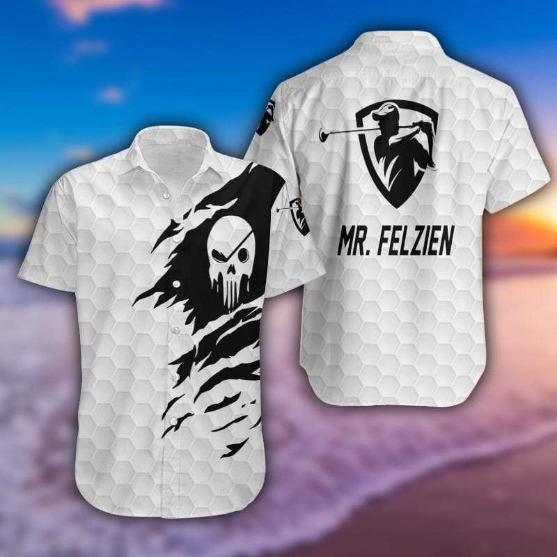 Personalized The Golf Skull Hawaiian Aloha Shirts Hawaiian Shirt