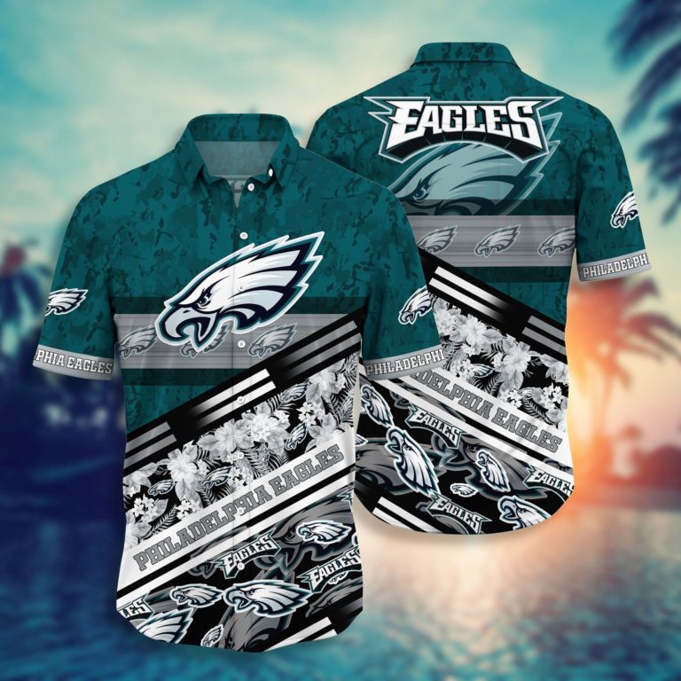 Philadelphia Eagles Nfl Hawaii Aloha Full 3d Shirt-1