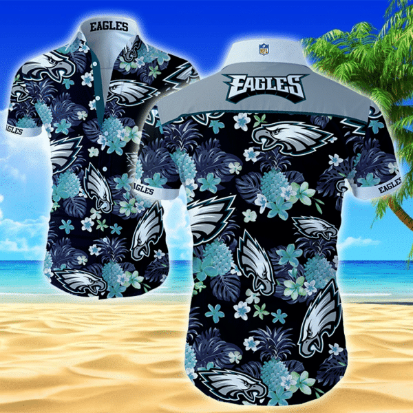 Philadelphia Eagles Nfl Hawaiian Shirt For Fans 01-1