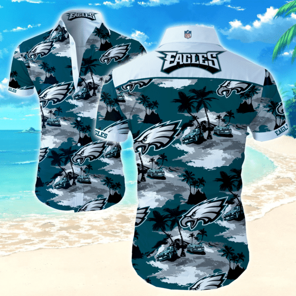 Philadelphia Eagles Nfl Hawaiian Shirt For Fans 02-1