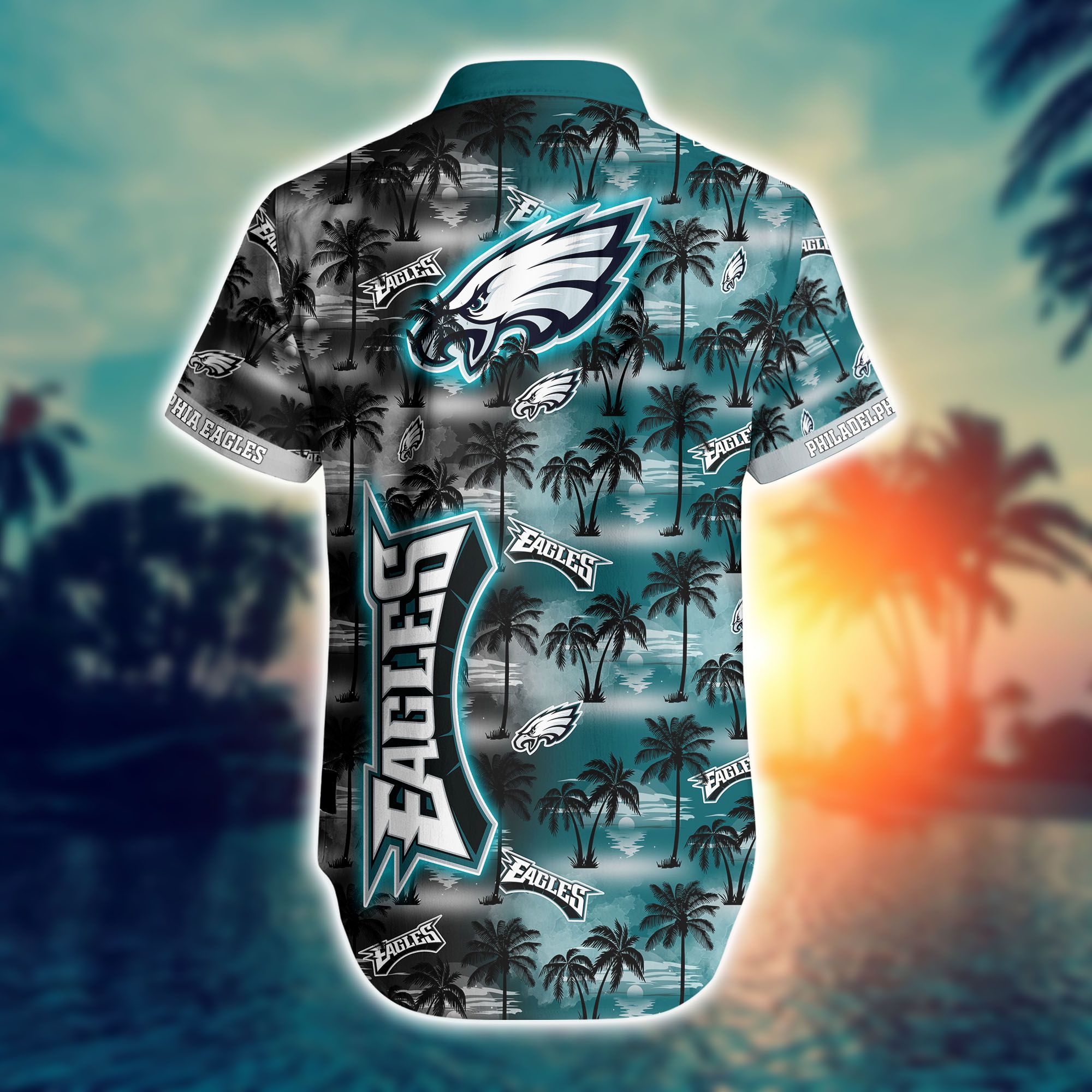 Philadelphia Eagles Nfl Hawaiian Shirts And Shorts For Fans-1